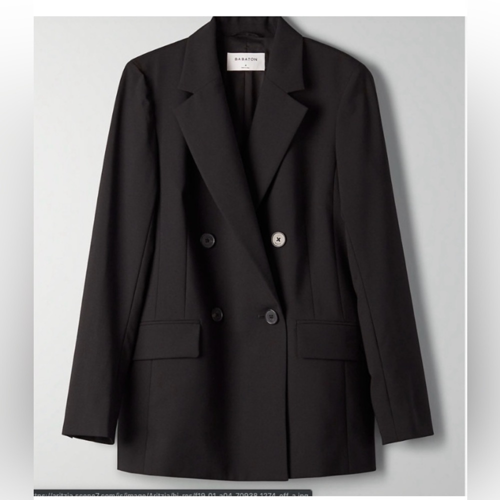 Babaton Leonard Blazer black Double-breasted blazer size 2